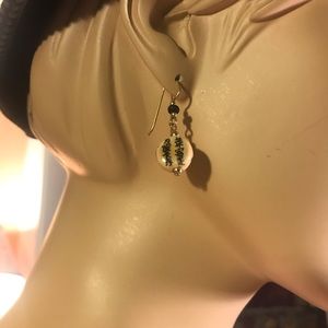 Gold tone oriental earrings